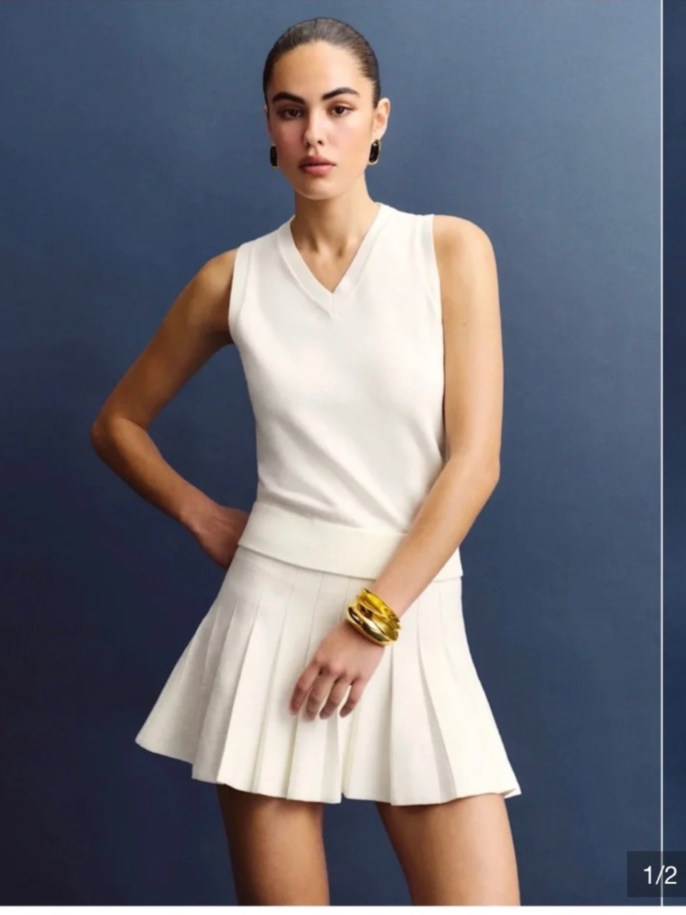 NWT Reformation Blair Cotton Sweater Dress Medium